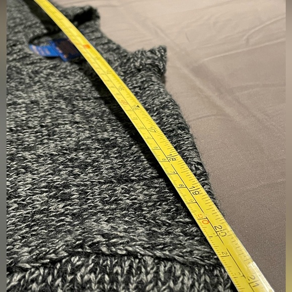 Pendleton Sweater Fisherman Grey Medium Men's Vintage Wool Acrylic Gray - Picture 8 of 9